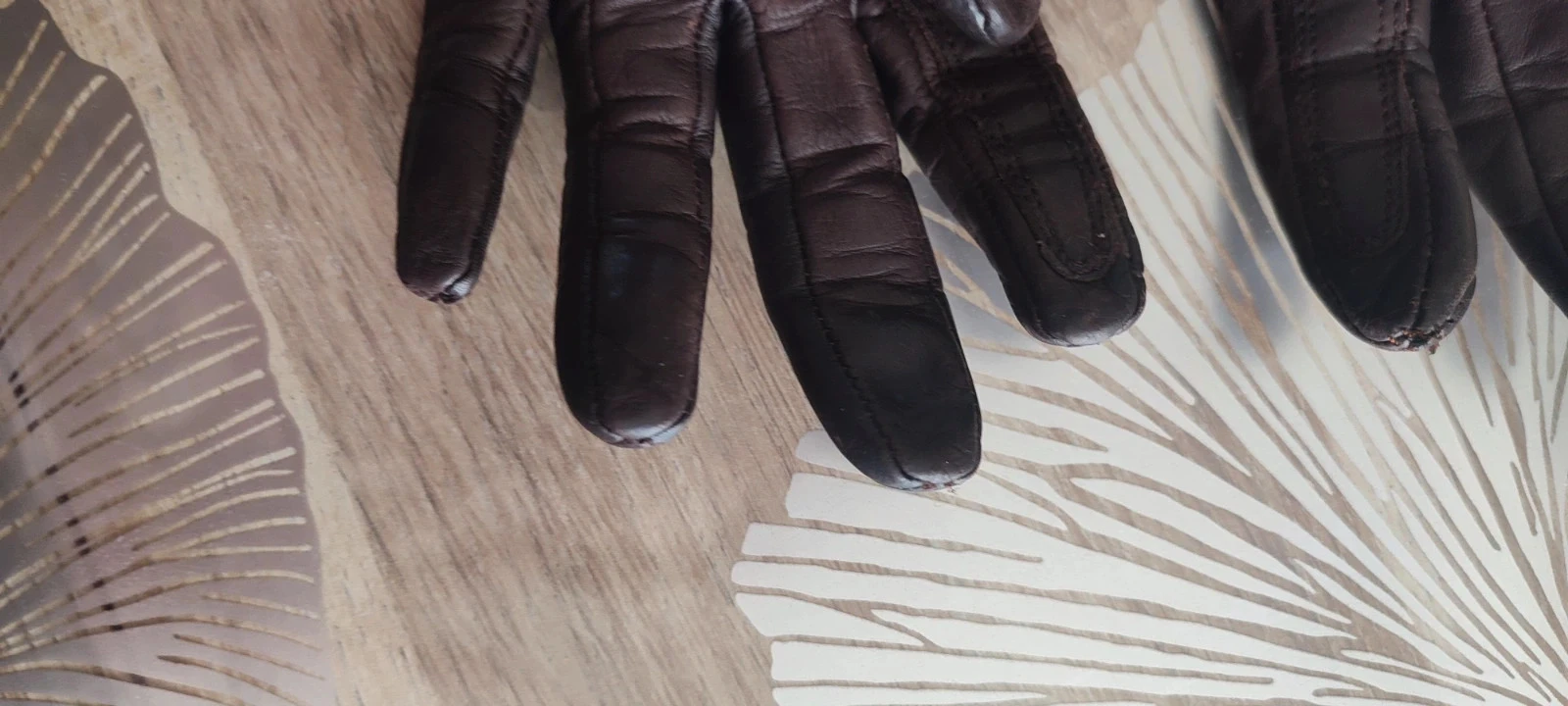 Guantes de moto de cuero para mujer – photo 4